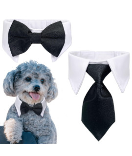 casidoxi cat Dog Tuxedo collar, Dog Bow tie collars, Dog Bowtie Dog cat Birthday Easter Tux Wedding collar for Dog cat PuppyA