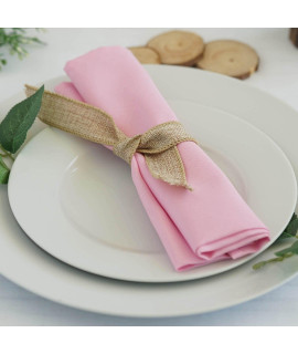 Aholta Design Stain Resistant Polyester Cloth Dinner Pink Easter Napkin 20 In Non Iron Spring Dinner Wedding Parties Spring Summer, Pink Napkin 20X20 5Pcs