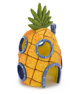 Penn-Plax Spongebob Squarepants Officially Licensed Aquarium Ornament - Spongebob? Pineapple House - Large