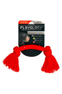 Playology Dri Tech Rope Dog Chew Toy - for Medium Dogs (15-35lbs) Holiday Gravy Scented Dog Toys for Heavy Chewers - Engaging, All-Natural, Interactive and Non-Toxic