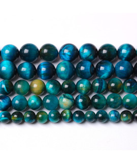 10Mm 38Pcs Natural Blue Tiger Eye Stone Beads Round Loose Beads For Jewelry Making Diy Bracelet Necklace Accessories 15