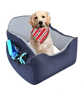 EONJUPET Dog Car Seat, Puppy Pet Booster Seat,Dog Car Seat for Mediun Dogs,Dog car seat for Small Dogs, Fully Detachable, Easy to Clean, Dog carseats, Storage Pocket, Pet Travel Car Seat