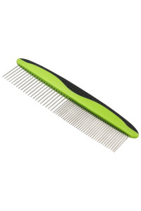 Pet Life ? Grip Ease' Wide and Narrow Tooth Grooming Pet Comb