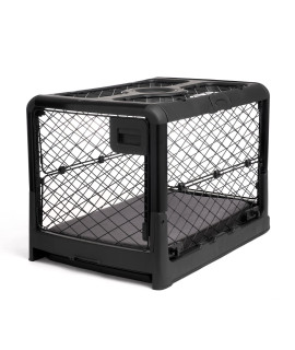 Diggs Revol Dog Crate (Collapsible Dog Crate, Portable Dog Crate, Travel Dog Crate, Dog Kennel) for Medium Dogs and Puppies (Charcoal)