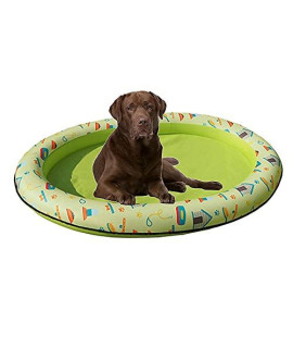 Maga Sport Dog Pool Floats for Large and Small DogsPuppies - Floating Dog Floats for Pets Safety and Funny (Green)