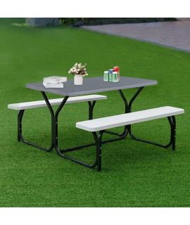 Fitable Picnic Table Cover Waterproof Elastic Vinyl Fitted Table Cover Flannel Backing Outdoor Indoor Tablecloth For 30 X 96 For Picnicstravelholidaypartyfolding Table Silver Grey