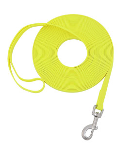 Waterproof Dog Long Leash Durable Training Leash Great for Outdoor Hiking, Training, Yard, Beach and Swimming (Yellow, 10ft)