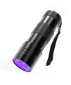 COSOOS Black Light UV Flashlight, 12 LED Handheld Black Light, Small UV Lights 395nm, Portable Pet Stain Detector for Dog Urine, Scorpions, and Bed Bugs.