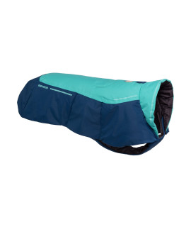 RUFFWEAR, Vert Dog Winter Jacket, Waterproof & Insulated Coat for Cold Weather, Aurora Teal, X-Large