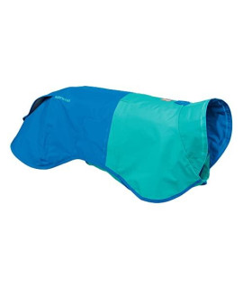 RUFFWEAR, Sun Shower Dog Raincoat, Waterproof & Windproof Jacket for Wet Weather, Blue Dusk, Medium