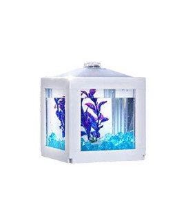 Wanhaishop Fish Bowl Personality Creative Acrylic Fish Cylinder Aquarium Desktop Home Living Room Fashion Aquarium Decoration Fishbowl