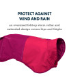 RUFFWEAR, Sun Shower Dog Raincoat, All-Weather Jacket, Waterproof, Windproof & Lightweight, Hibiscus Pink, X-Large