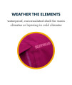 RUFFWEAR, Sun Shower Dog Raincoat, All-Weather Jacket, Waterproof, Windproof & Lightweight, Hibiscus Pink, X-Large