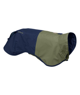 RUFFWEAR, Sun Shower Dog Raincoat, Waterproof & Windproof Jacket for Wet Weather, Midnight Blue, Large