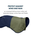 RUFFWEAR, Sun Shower Dog Raincoat, All-Weather Jacket, Waterproof, Windproof & Lightweight, Midnight Blue, X-Small