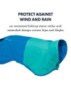 RUFFWEAR, Sun Shower Dog Raincoat, Waterproof & Windproof Jacket for Wet Weather, Blue Dusk, X-Large