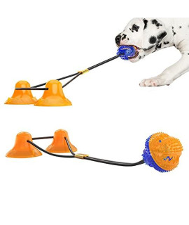 A Toy Suitable for Dog Bites. Double Suction Cups Increase Attraction. You can tug of war with Dogs. It has The Functions of Food Distribution and Tooth Cleaning.
