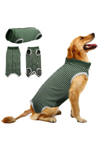 Migohi Recovery Suit For Dog After Surgery, Reusable Pet Spay Surgery Surgical Recovery Snugly Suit For Abdominal Wounds, Professional Dog Recovery Shirt For Male Female Pet Cone E-Collar Alternative