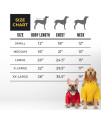 HDE Dog Raincoat Double Layer Zip Rain Jacket with Hood for Small to Large Dogs Yellow - XL