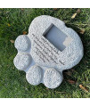 ZHANGTING Pet cat and Dog paw Print Grave Memorial Stone, Waterproof Resin Crafts, Indoor and Outdoor Dogs or Cats Used to Mark Graves in The Garden and Backyard