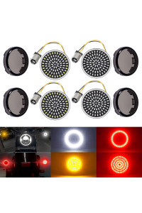 Benlari 1157 LED Turn Signals Front Rear 81 LED Lights Super Bright Bulbs Lens covers Kit 1986-2023 compatible for Harley Davidson Touring Dyna Softail Sportster Street glide Road glide Iron 883
