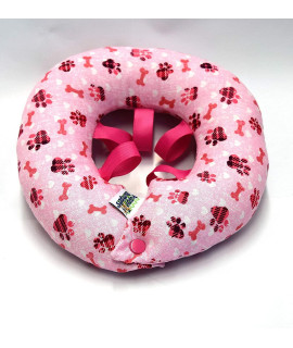 Puppy Bumpers Pink Paw Print Keep Dogs on The Safe Side of The Fence (10-13")