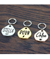 Ultra Joys Cat Tags Personalized Small Cat Dog ID Tag - Cat Collar with Name Tag Pet Tags for Cats - Stainless Steel Cat Name Tags - Pet Tags for Cats Both Side Engravable, Teardrop Tag in Rose Gold