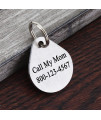 Ultra Joys Cat Tags Personalized Small Cat Dog ID Tag - Cat Collar with Name Tag Pet Tags for Cats - Stainless Steel Cat Name Tags - Pet Tags for Cats Both Side Engravable, Teardrop Tag in Rose Gold