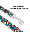 4 FT/5 FT Cute Dog Leash, Sturdy Printed Floral Pattern Girl Pet Leashes for Walking Training, Puppy Leash for Small, Medium and Large Dogs(dots, 4FT X 5/8 Wide)