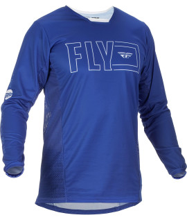 Fly Racing 2022 Adult Kinetic Fuel Jersey (Bluewhite, X-Large)
