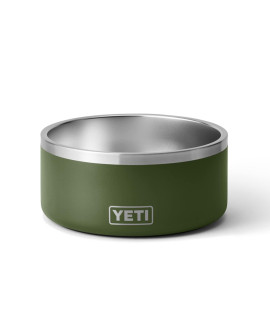 YETI Boomer 8, Stainless Steel, Non-Slip Dog Bowl, Holds 64 Ounces, Highlands Olive