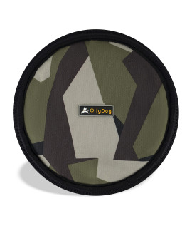 OllyDog Flyer Disc, Dog Frisbee, Lightweight and Floating, Dog Toys Interactive, Dog Stuff, Gentle on Teeth and Gums (Swedish Camo)