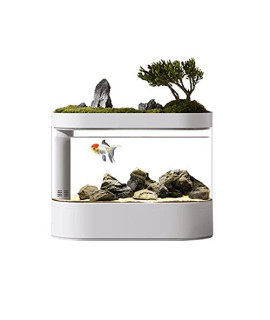 Xjjzs Intelligent Amphibious Eco Bottom Filter Fish Tank Intelligent Voice Control High Efficiency Filtration System (Color : Fish Tank)