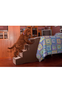 Pet Gear Easy Step IV Pet Stairs, 4 Step for Cats/Dogs, Removable Washable Carpet Treads, for Pets Up to 150lbs, No Tools Required