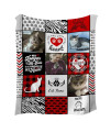 Niwaho Personalized Cat Memorial Gifts - Pet Loss Gifts - Custom Sympathy Blankets With Loss Of Cat Picture And Name - Grieving Gift For Cat Mom