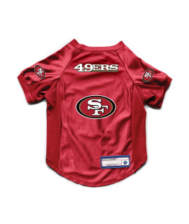 Littlearth Unisex-Adult NFL San Francisco 49ers Stretch Pet Jersey, Team color, Large