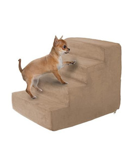 Pet Stairs Collection - Foam Pet Steps for Small Dogs or Cats, Removable Cover - Non-Slip Dog Stairs for Home and Vehicle by PETMAKER