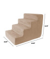 Pet Stairs Collection - Foam Pet Steps for Small Dogs or Cats, Removable Cover - Non-Slip Dog Stairs for Home and Vehicle by PETMAKER
