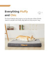 YANXUAN Dog Mat Memory Foam Chic Cat Bed, Double-Sided(Cooling Side & Massage Side), Water-Resistant, Machine Washable Cover, Pet Bed Mat, for Small,Medium & Large Dogs-Grey, Jumbo