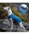 Kurgo Loft Dog Jacket - Reversible Fleece Winter Coat - Cold Weather Protection - Wear With Harness Or Additional Layers - Reflective Accents, Leash Access, Water Resistant - Lava Lamp, L