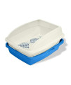 CP5 Sifting Cat Pan/Litter Box with Frame, (Blue/Gray,19'' x 15.13''), Easy to Clean - 1