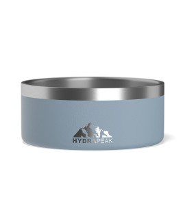 Hydrapeak Dog Bowl - Non Slip Stainless Steel Dog Bowls for Water or Food (4 Cup, Storm)