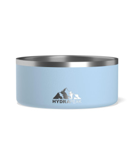 Hydrapeak Dog Bowl - Non Slip Stainless Steel Dog Bowls for Water or Food (8 Cup, Cloud)