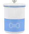 Le Creuset Enamel On Steel Stainless Steel Knob, 4.25qt, Light Blue Treat Jar, 4.25 Qt