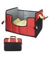 Pet Life Travel-Nest Folding Travel Cat and Dog Bed, SM, Red