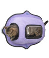 Pet Life ? 'Purr-View' See-Through Suction Cup Kitty Cat Lounger and Bed