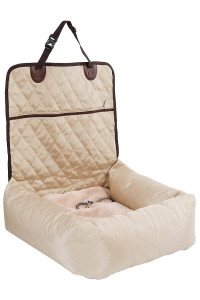Pet Life ? 'Pawtrol' Dual Converting Travel Safety Carseat and Pet Bed