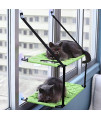 Pet Life ? 'Cat Laze' Suction Cupped Dual-Leveled Kitty Cat Lounger