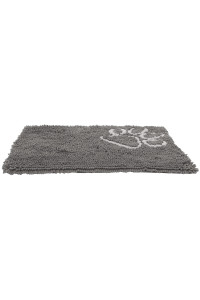 Pet Life Fuzzy Quick-Drying Anti-Skid and Machine Washable Dog Mat, Grey