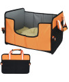 Pet Life Travel-Nest Folding Travel Cat and Dog Bed, SM, Orange